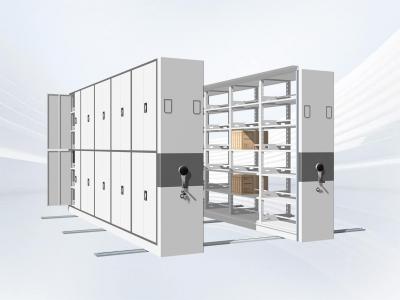 Mobile library shelving